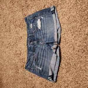 American Eagle Jean Shorts with distressing
